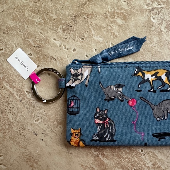 VERA BRADLEY CAT'S MEOW ZIP ID CASE:NWT CATS - Picture 3 of 7